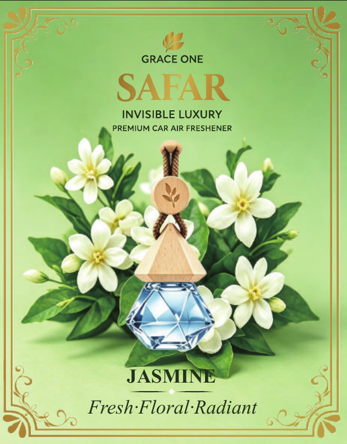 SAFAR Jasmine hanging car diffuser