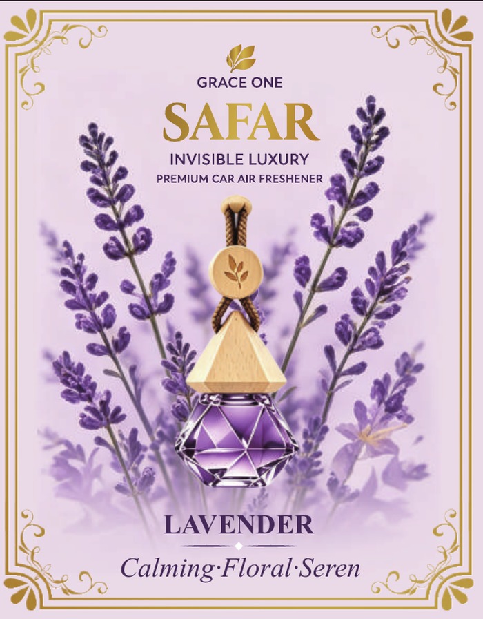 SAFAR Lavender hanging car diffuser