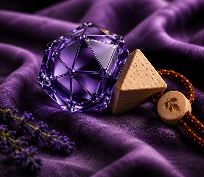 Lavender bottle close-up
