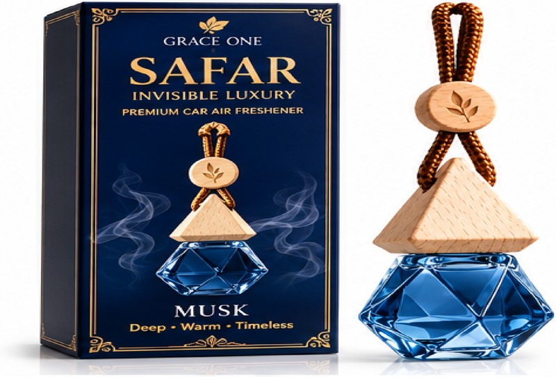 Musk box and bottle studio shot