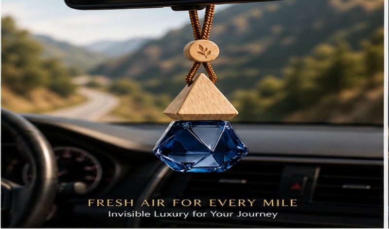 Musk in the car on a mountain drive