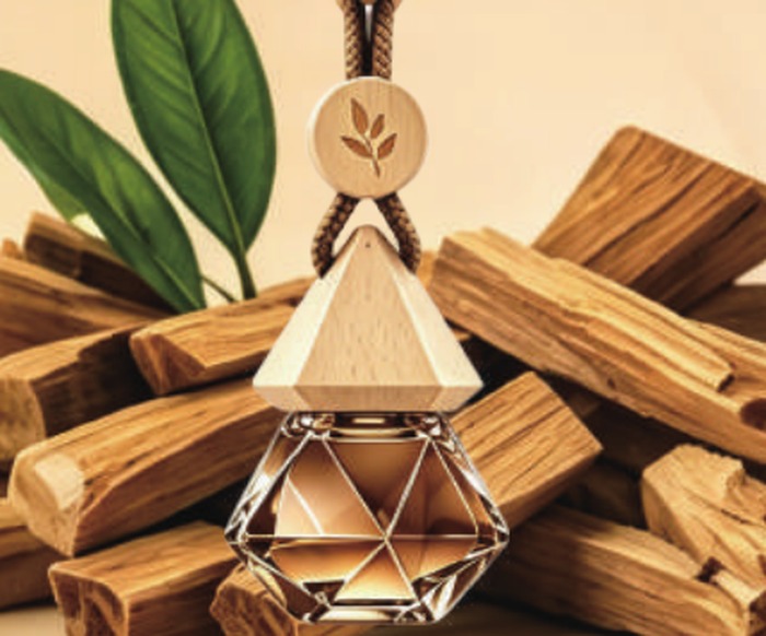 Sandalwood bottle detail