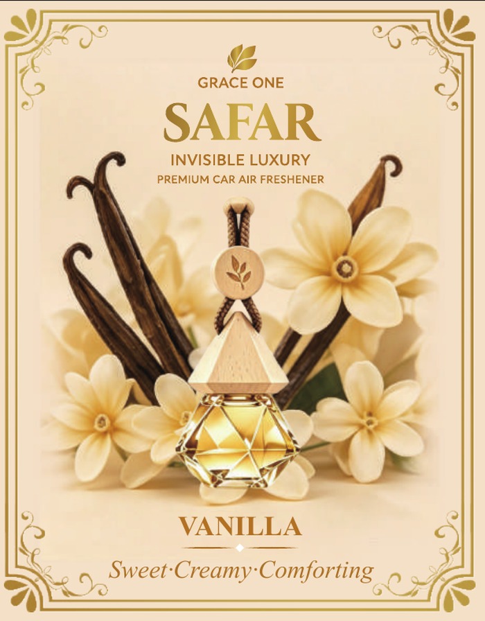 SAFAR Vanilla hanging car diffuser